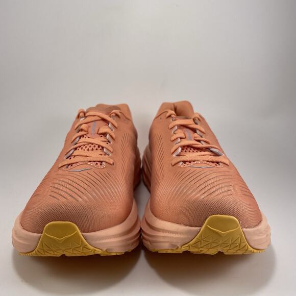 Hoka One One Rincon 3 Running Shoes Womens Size 7 D Wide Athletic Orange Peach - Picture 2 of 9